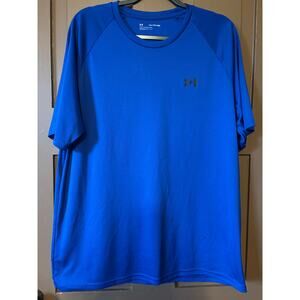 Mens Under Armor Dri Fit Royal Blue Tee Shirt Size XXL